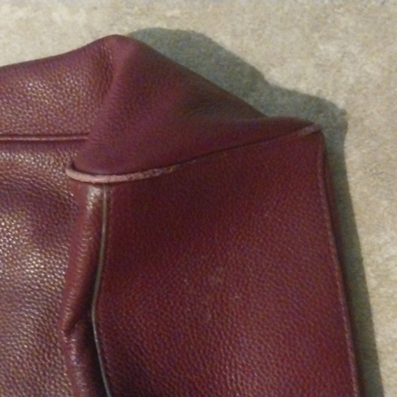 Tory Burch Burgundy Chelsea Chain Hobo Large Tote Imperial Garnet Purse/Bag - Picture 9 of 12